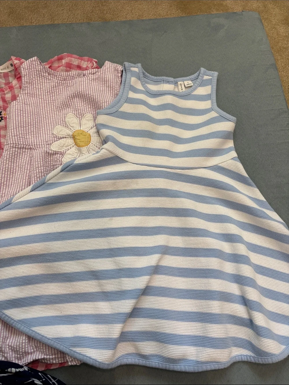 3 Dresses Summer Spring Floral Gingham Striped 4T